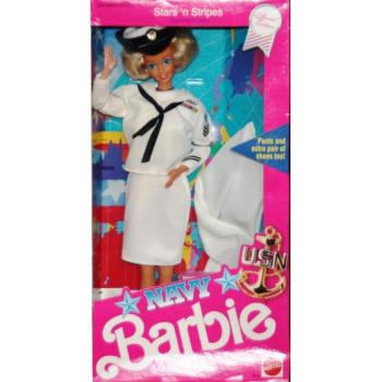 BARBIE - 09693 - 1990 Navy Barbie Doll