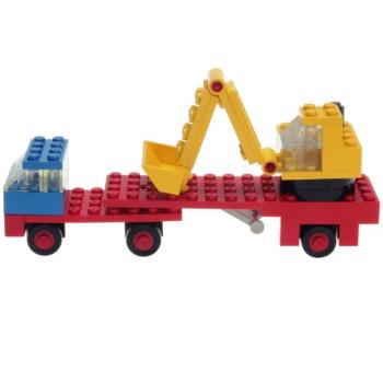 LEGO Legoland 649 - Sattelschleppper mit Bagger