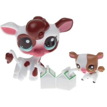 Littlest Pet Shop - Cutest Pets 38676 - Cow 2505, Cow Baby 2506