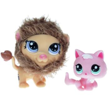 Littlest Pet Shop - Cutest Pets 39646 - Lion 2574, Kitten 2575