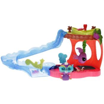 Littlest Pet Shop - Playset - 37088 Slide & Dive Lagoon - 2460 Penguin