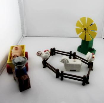LEGO Duplo Farmer mit Tieren vintage