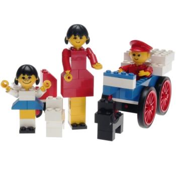 LEGO 254 - Mère et. fille dedans. poussette