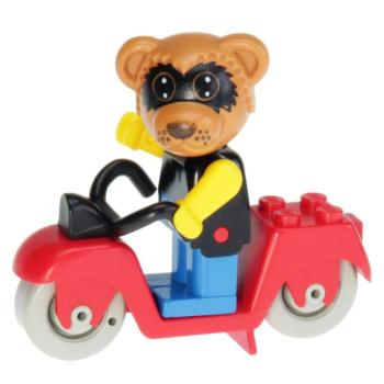 LEGO Fabuland 324 - Ricky Racoon sur son scooter
