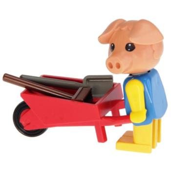 LEGO Fabuland 325 - Henry das Schwein mit Schubkarre