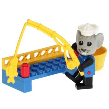 LEGO Fabuland 3717 - Morty Maus mit Angel