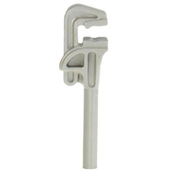 LEGO Parts - Minifigure, Utensil Tool Pipe Wrench 4328 Light Gray