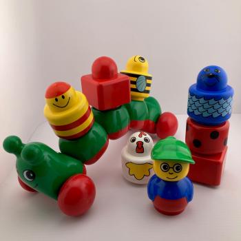 LEGO Primo Raupe mit Zubehör