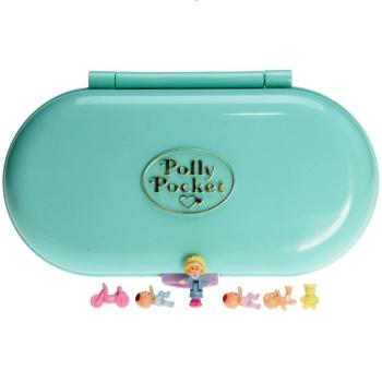 Polly Pocket Mini - 1992 - Babysitting Stamper Set Bluebird 952171