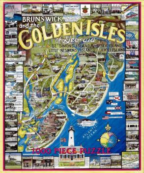 White Mountain Puzzles 1285 - Brunswick and the Golden Isles of Giorgia
