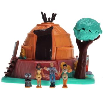 Polly Pocket Mini - 1995 - Disney - Pocahontas Powhatan Home Mattel Toys 14197
