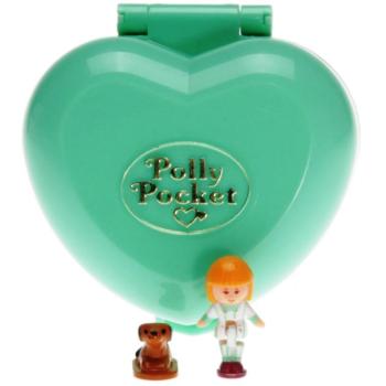 Polly Pocket Mini - 1991 - Midge's Bedtime Ring Case Bluebird Toys
