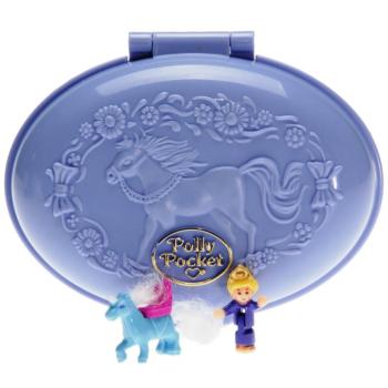 Polly Pocket Mini - 1995 - Pony Parade Collection - Unicorn Meadow Mattel Toys 14509