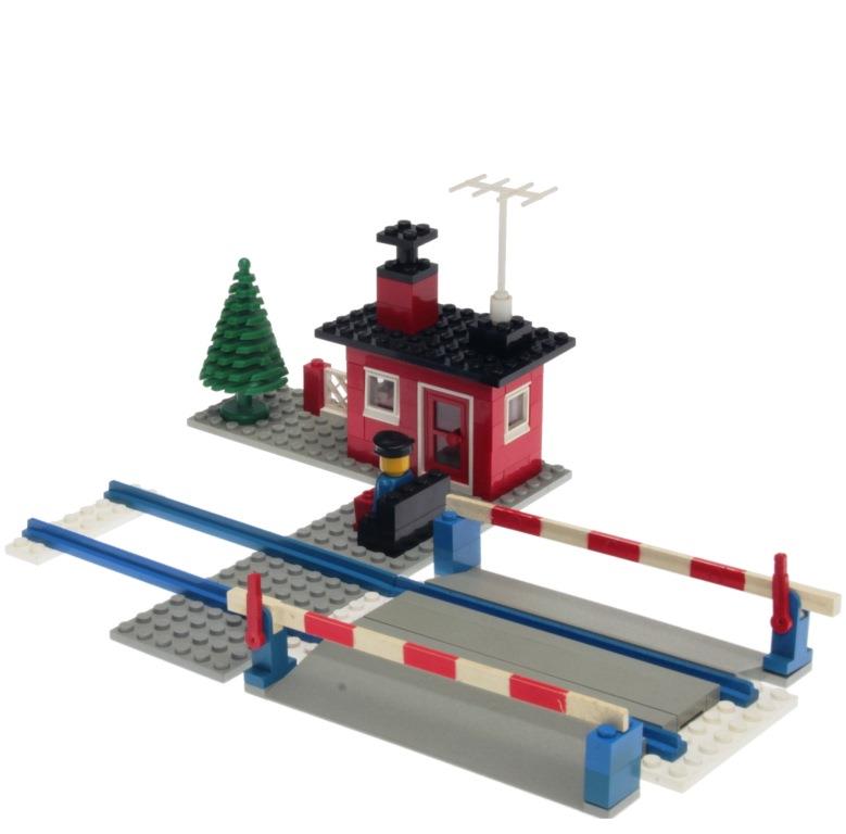 Lego Eisenbahn Bahnübergang Anleitung 146 