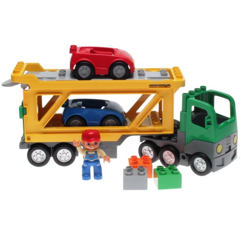 Auto Cabrio Fahrzeug aus 5684 für Autotransporter rot Lego Duplo 