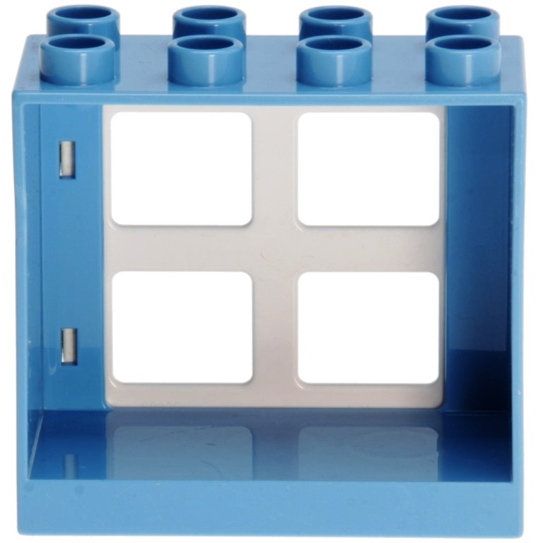 Blue w/ white Lego Duplo Item Windows w/ panes 2 