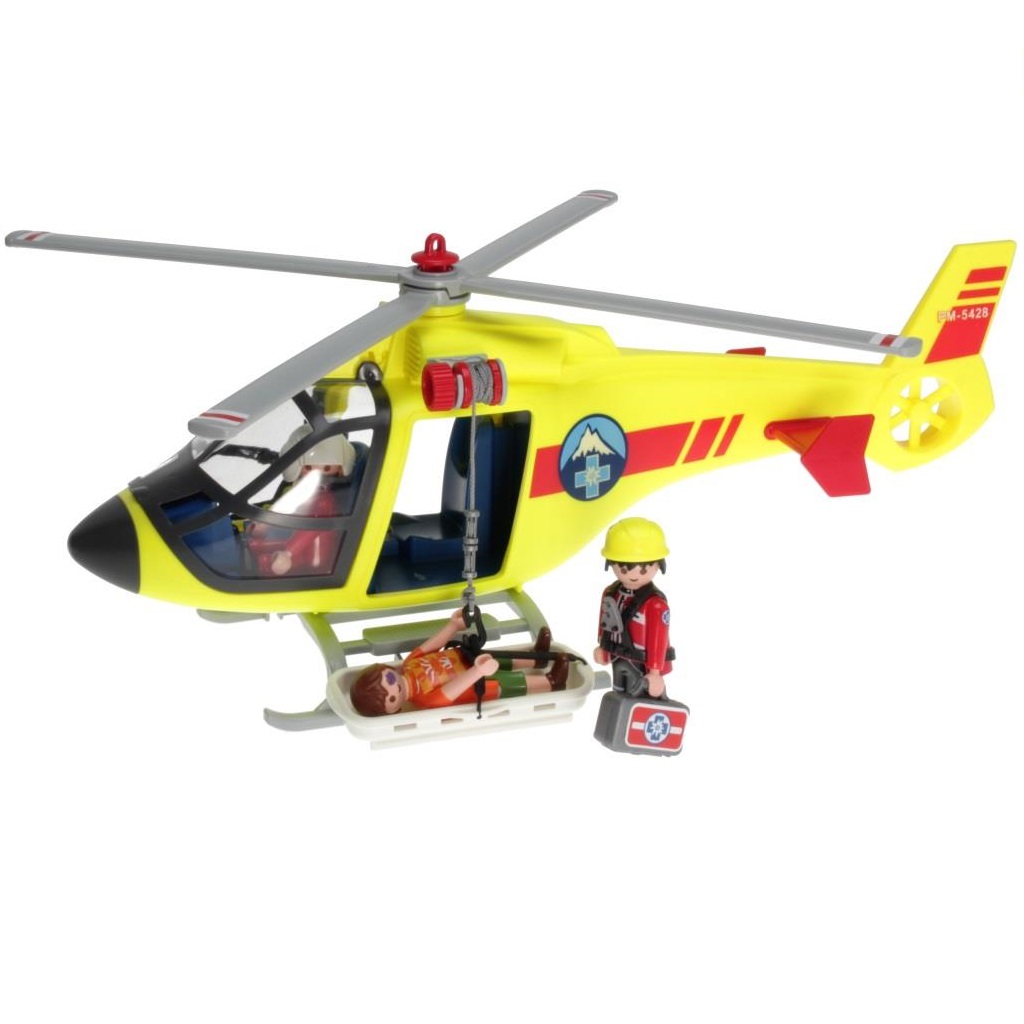 Playmobil - 5428 Hélicoptère de secours en montagne - DECOTOYS