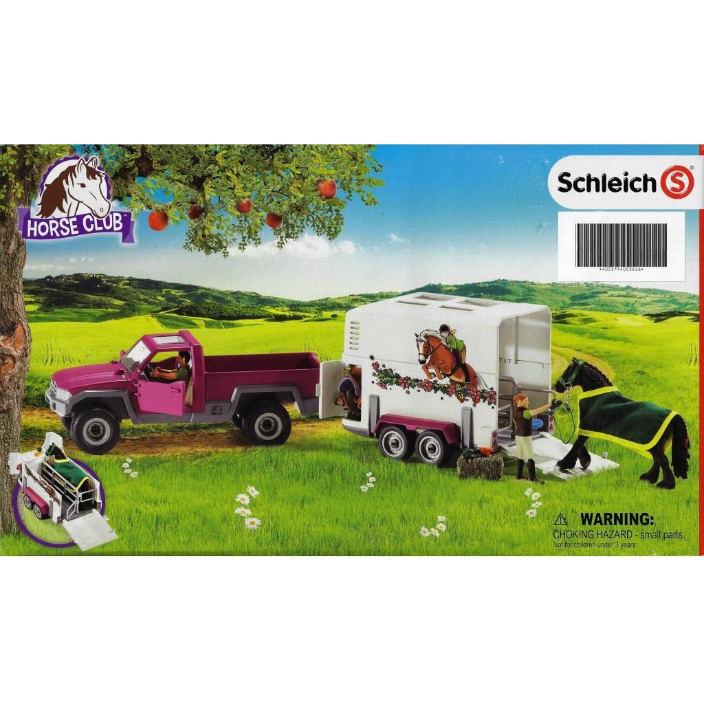 SCHLEICH - 42346 Pick-up mit Pferdeanhänger - DECOTOYS