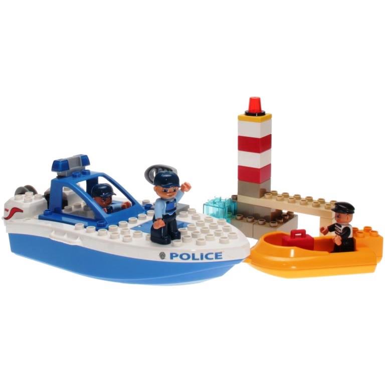 Gøre husarbejde Helt vildt Kom forbi for at vide det LEGO Duplo 4861 - Police Boat - DECOTOYS