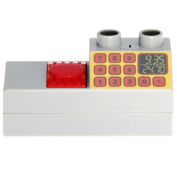 LEGO Duplo - Sound Effects Brick 2 x 4 with Slope with Cash Register Pattern 60980c01
