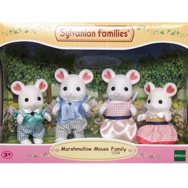 Brand New In Box Sylvanian Families Marshmallow Mouse Family 5308 Toy Ages 3 